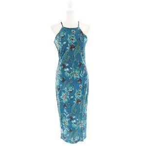 Band Of The Free Midi Dress Womens XSmall Teal Feminine Boho Romantic Brunch NWT